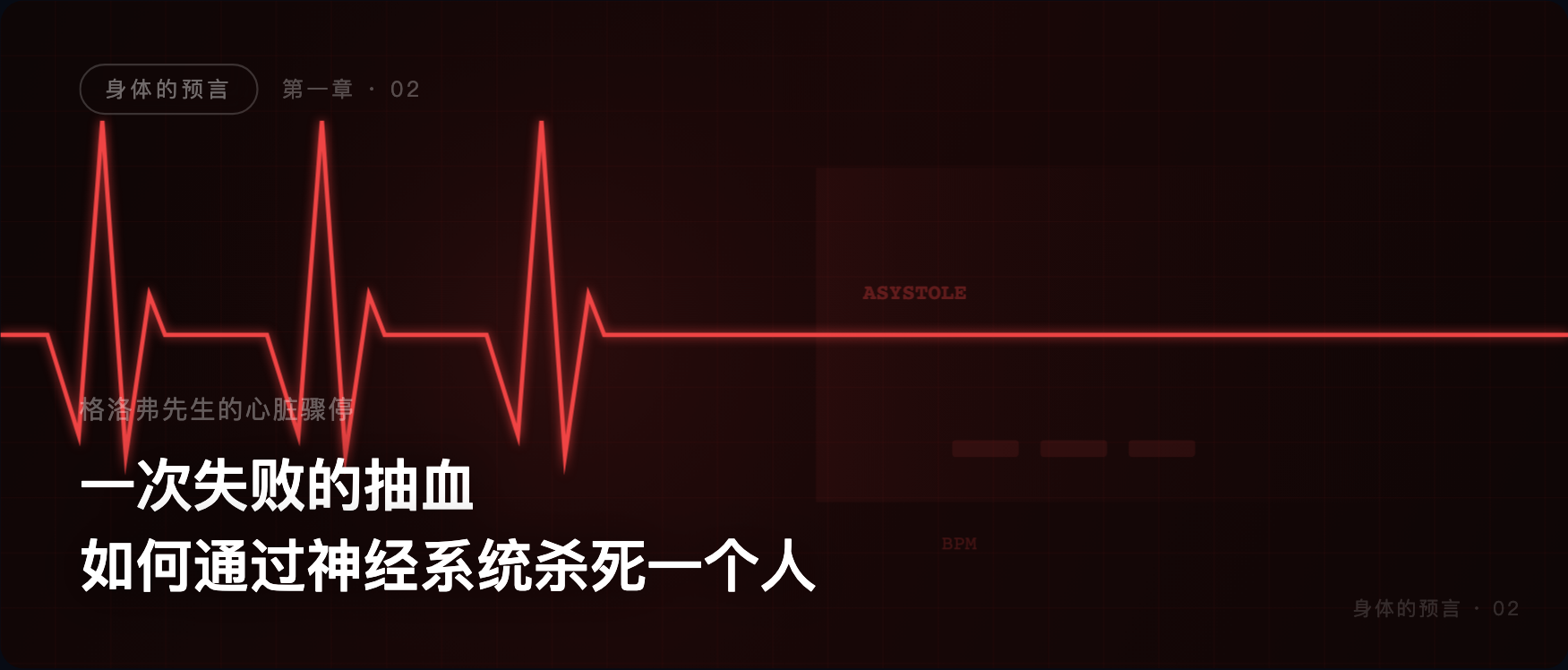 身体的预言 · 02 · 格洛弗先生的心脏骤停